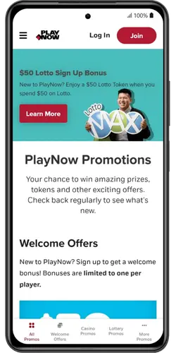 PlayNow Read the bonus terms